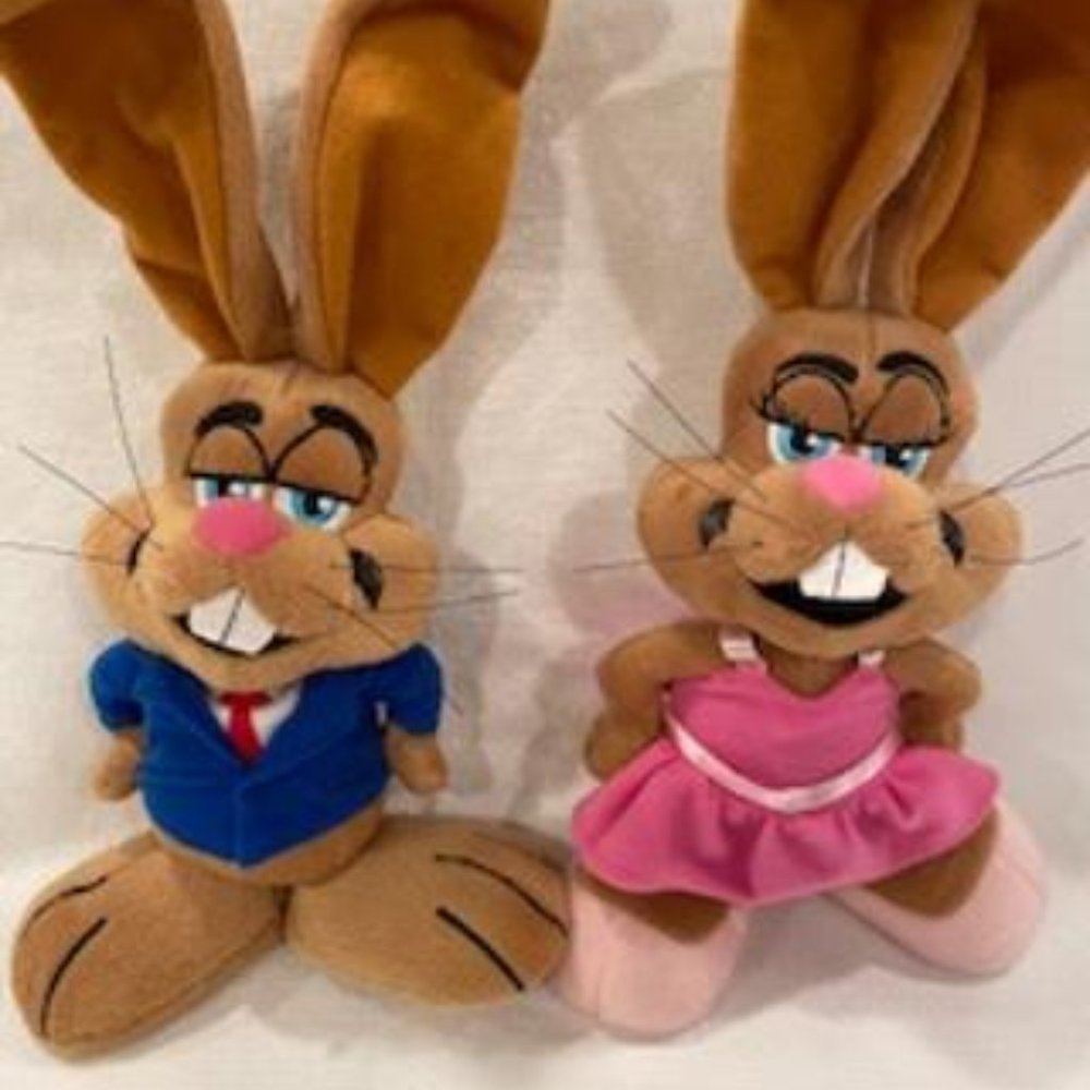 JACK RABBIT BOY & GIRL DANCE RABBITS MASCOT